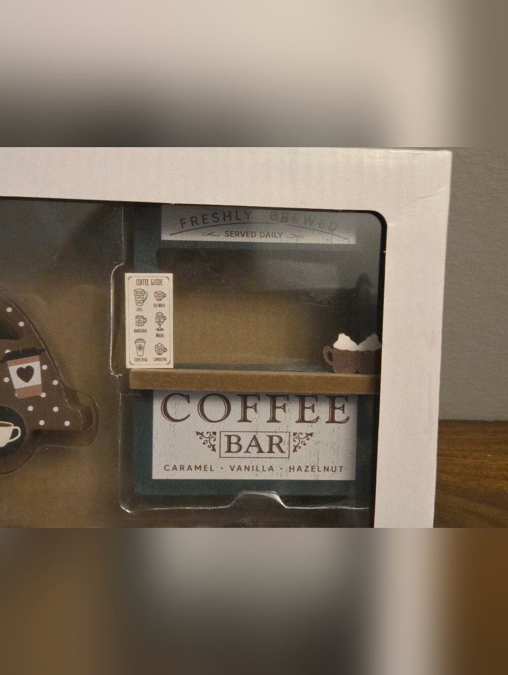 Rustic Black & Cream Coffee Bar Home Accent Set - Picture 2 of 10